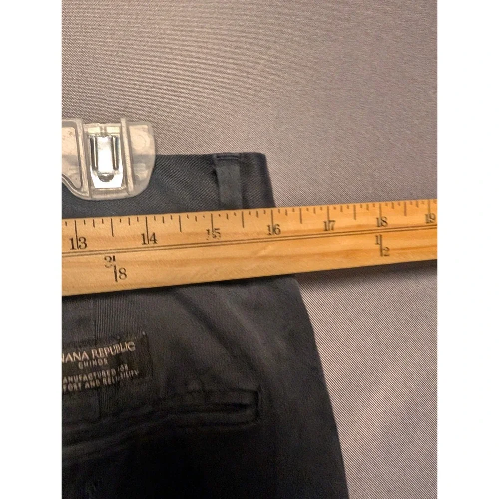 Banana Republic Aiden Chino Pants Mens 32x32 Black Tailoring Performance Casual